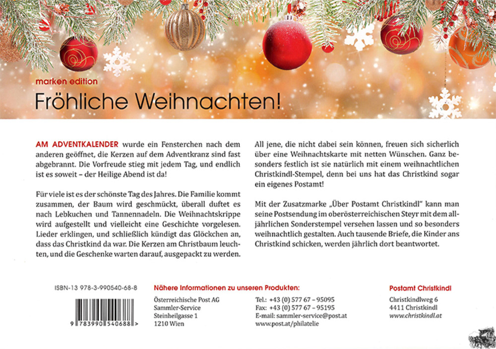 Postamt Christkindl - Fröliche Weihnachten, Marken.Edition 8 