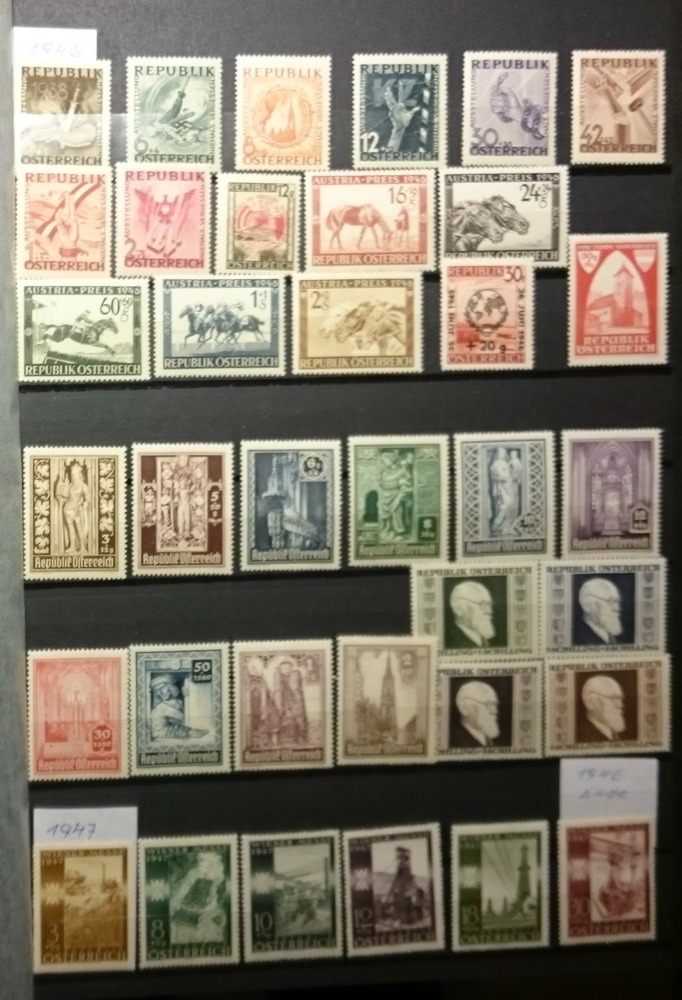 Sammlung Österreich 1945-1994 ** ab Nr.697 fast kpl.