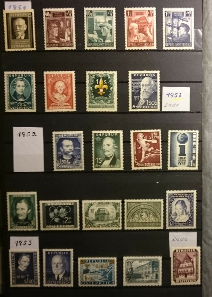 Sammlung Österreich 1945-1994 ** ab Nr.697 fast kpl.