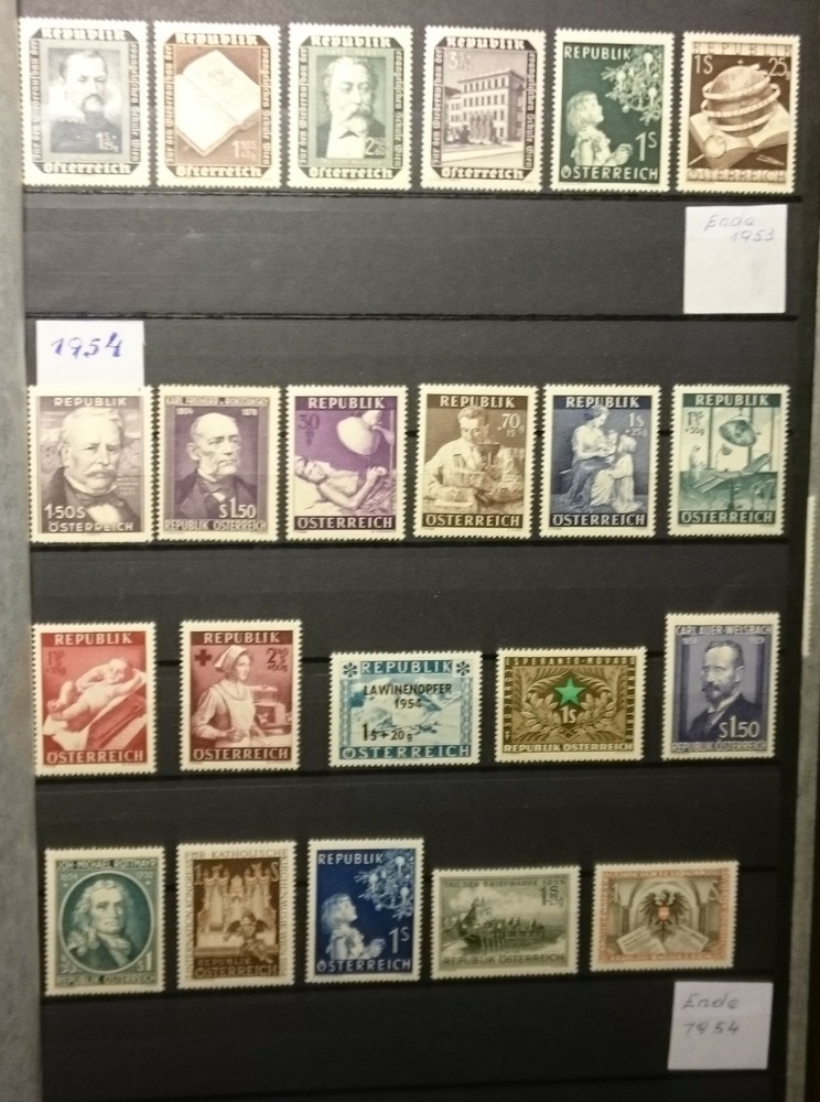 Sammlung Österreich 1945-1994 ** ab Nr.697 fast kpl.