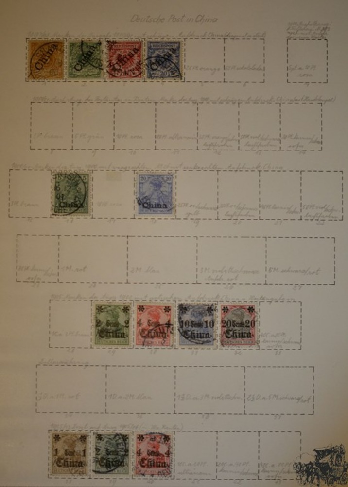 Start-Sammlung Deutsche Post China ab Nr.1 Start-Sammlung Deutsche Post China ab Nr.1