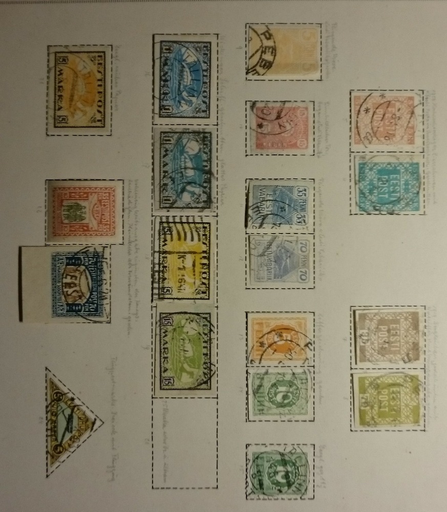 Uralt-Sammlung Estland ab Nr.1 Uralt-Sammlung Estland ab Nr.1