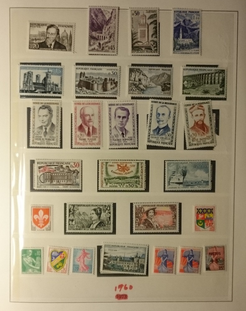 schöne Sammlung Frankreich von 1960-1987 **postfrisch fast kpl. in zwei Alben