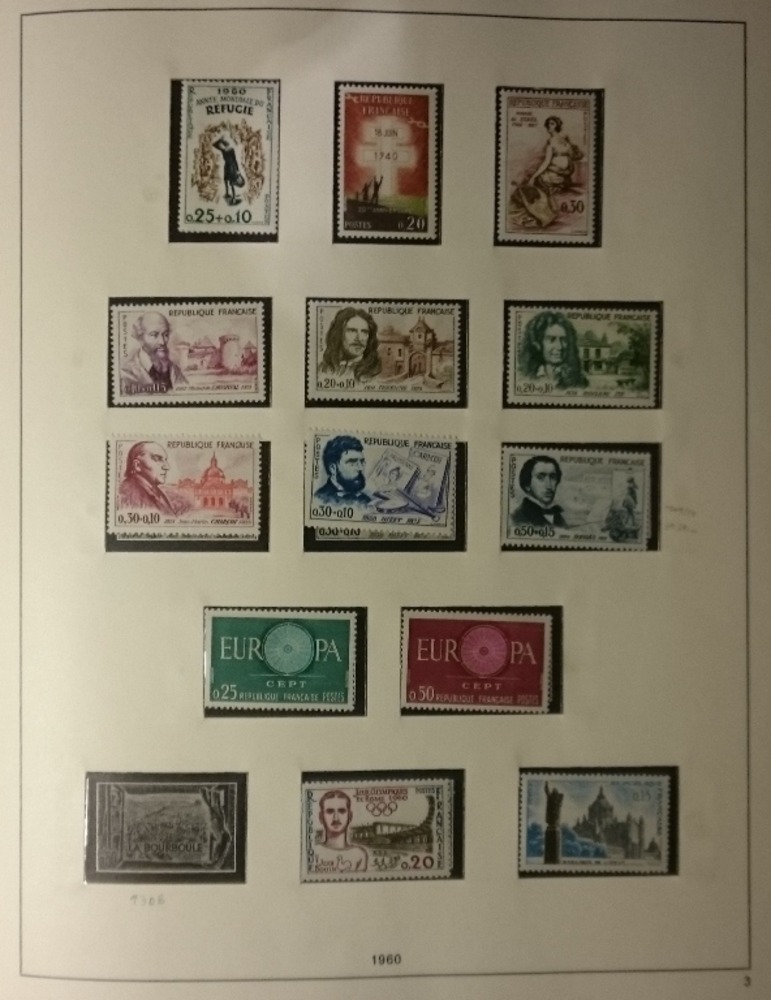 schöne Sammlung Frankreich von 1960-1987 **postfrisch fast kpl. in zwei Alben