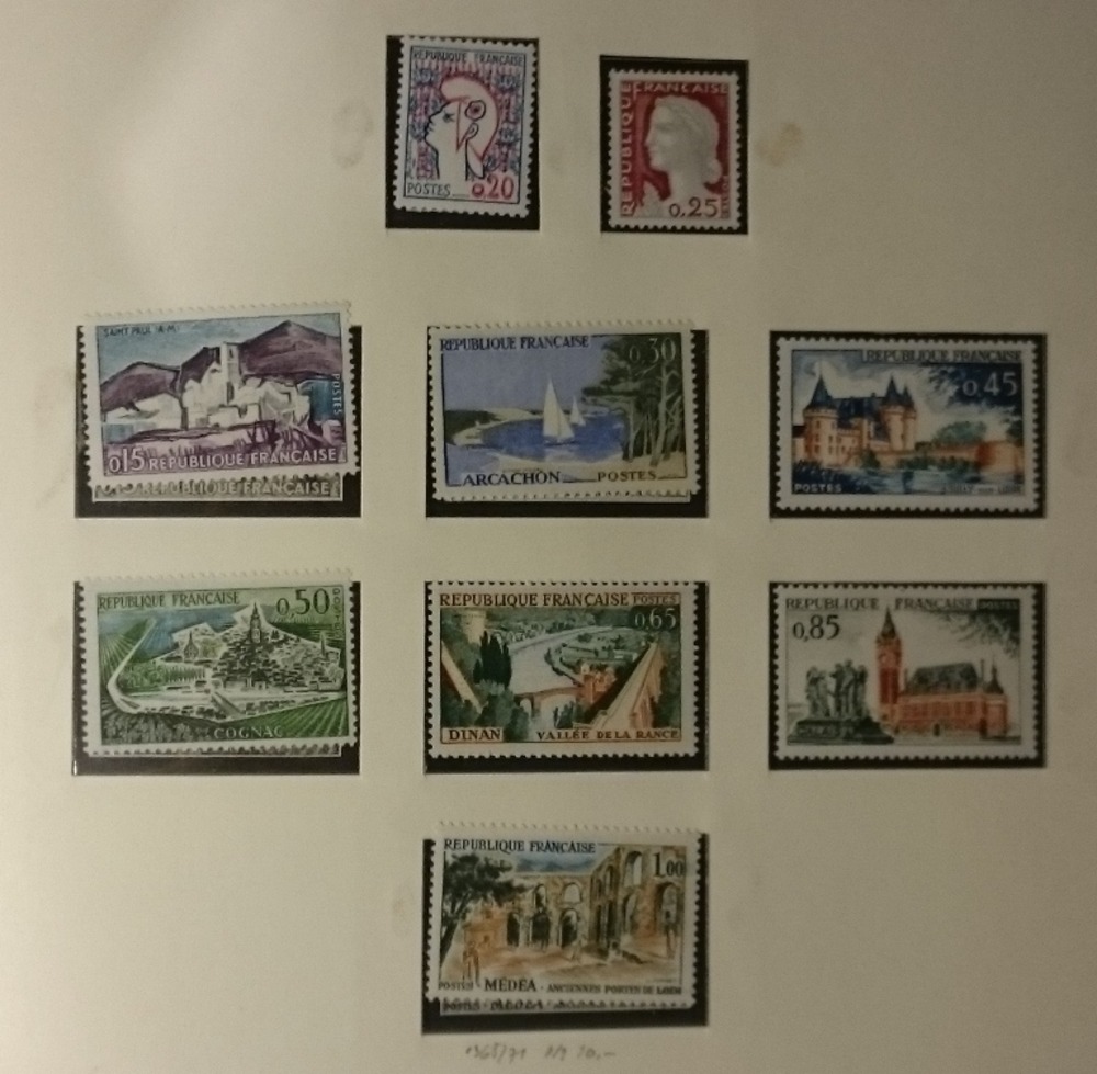 schöne Sammlung Frankreich von 1960-1987 **postfrisch fast kpl. in zwei Alben schöne Sammlung Frankreich von 1960-1987 **postfrisch fast kpl. in zwei Alben