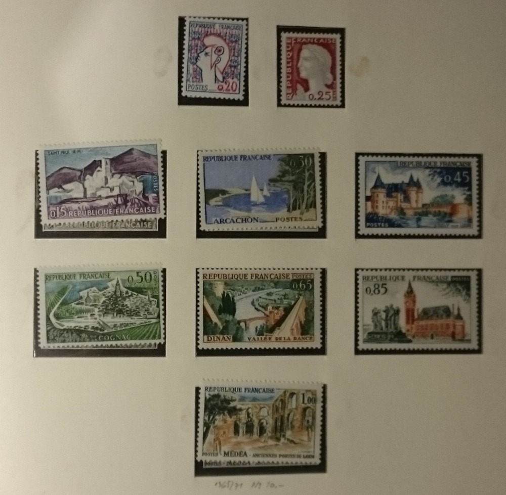 schöne Sammlung Frankreich von 1960-1987 **postfrisch fast kpl. in zwei Alben