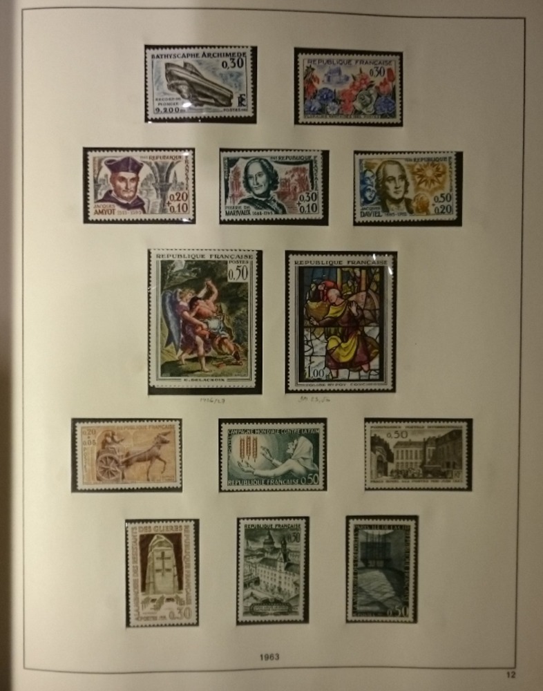 schöne Sammlung Frankreich von 1960-1987 **postfrisch fast kpl. in zwei Alben