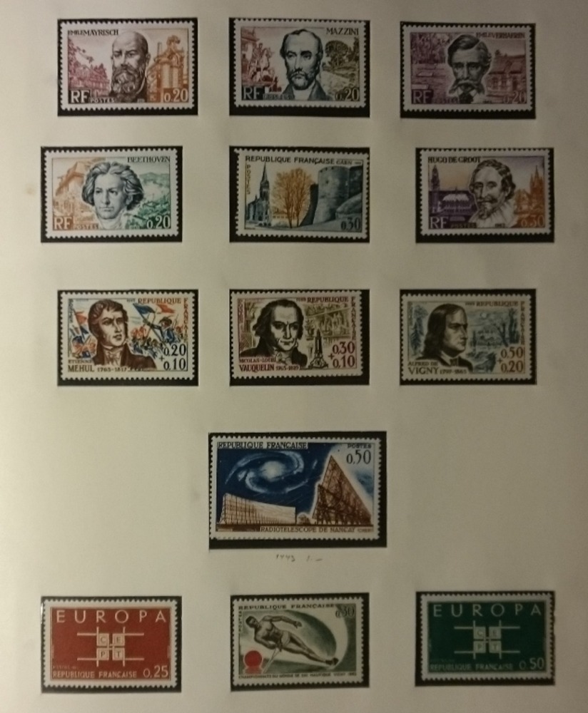 schöne Sammlung Frankreich von 1960-1987 **postfrisch fast kpl. in zwei Alben