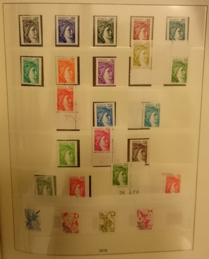 Sammlung Frankreich 1968-1985 **postfrisch fast kpl.mit vielen Freimarken-Typen Sammlung Frankreich 1968-1985 **postfrisch fast kpl.mit vielen Freimarken-Typen