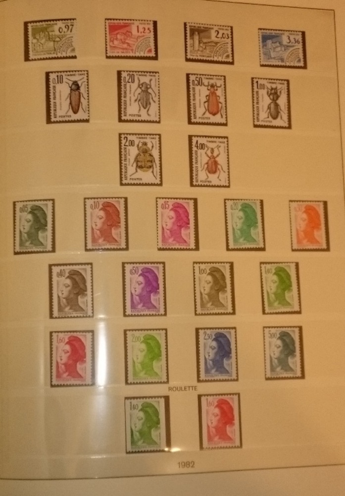 Sammlung Frankreich 1968-1985 **postfrisch fast kpl.mit vielen Freimarken-Typen Sammlung Frankreich 1968-1985 **postfrisch fast kpl.mit vielen Freimarken-Typen