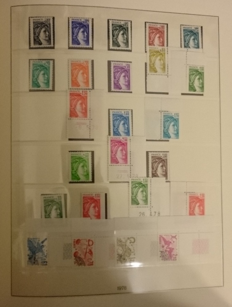 Sammlung Frankreich 1968-1985 **postfrisch fast kpl.mit vielen Freimarken-Typen