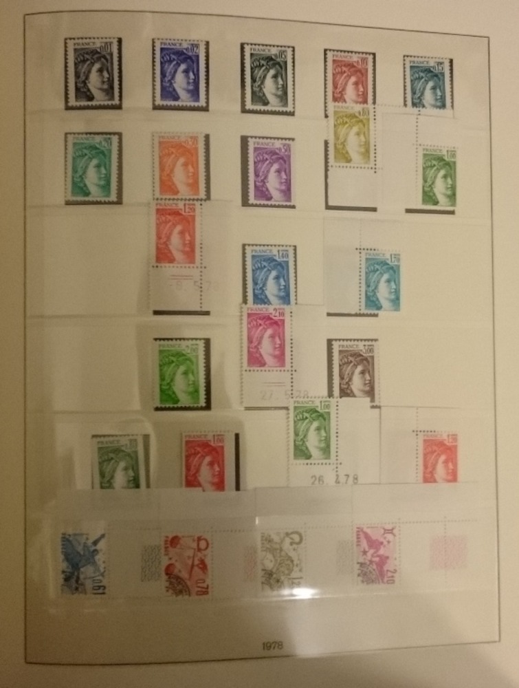 Sammlung Frankreich 1968-1985 **postfrisch fast kpl.mit vielen Freimarken-Typen Sammlung Frankreich 1968-1985 **postfrisch fast kpl.mit vielen Freimarken-Typen