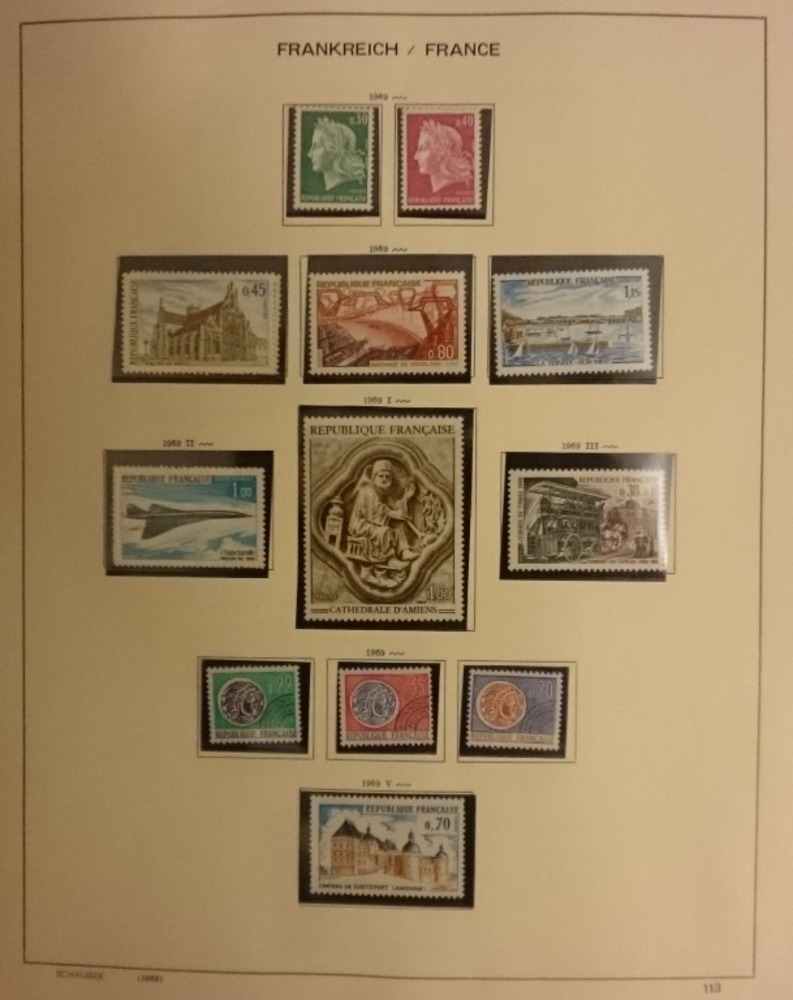Sammlung Frankreich 1968-1985 **postfrisch fast kpl.mit vielen Freimarken-Typen Sammlung Frankreich 1968-1985 **postfrisch fast kpl.mit vielen Freimarken-Typen