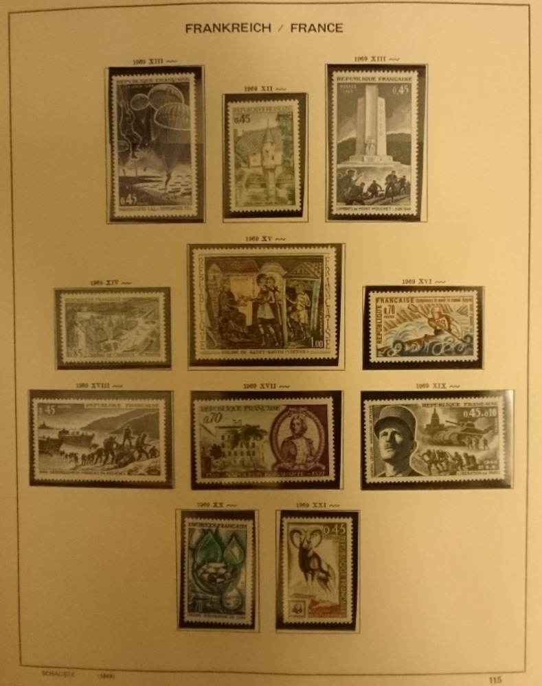 Sammlung Frankreich 1968-1985 **postfrisch fast kpl.mit vielen Freimarken-Typen Sammlung Frankreich 1968-1985 **postfrisch fast kpl.mit vielen Freimarken-Typen