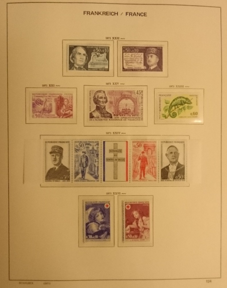 Sammlung Frankreich 1968-1985 **postfrisch fast kpl.mit vielen Freimarken-Typen Sammlung Frankreich 1968-1985 **postfrisch fast kpl.mit vielen Freimarken-Typen