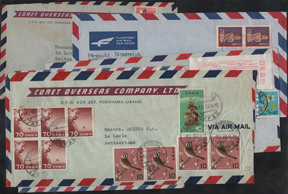 Briefmarken-Sammlung Japan - ca. 100 Briefe und Ganzsachen Briefmarken-Sammlung Japan - ca. 100 Briefe und Ganzsachen