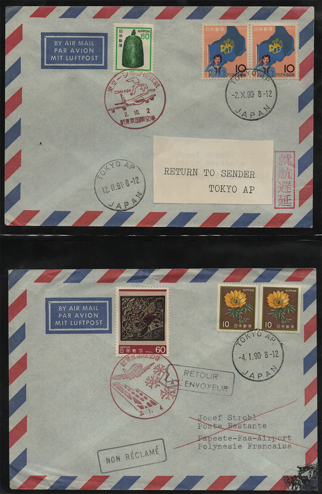 Briefmarken-Sammlung Japan - ca. 100 Briefe und Ganzsachen Briefmarken-Sammlung Japan - ca. 100 Briefe und Ganzsachen