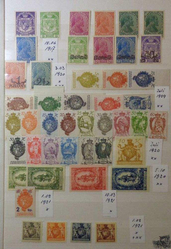 Sammlung Liechtenstein 1917-1986 */**