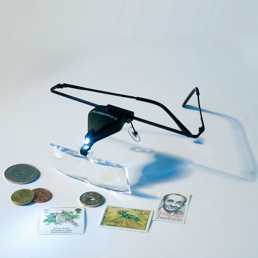 Magnifying glasses with LED 1.5 - 3.5 x
