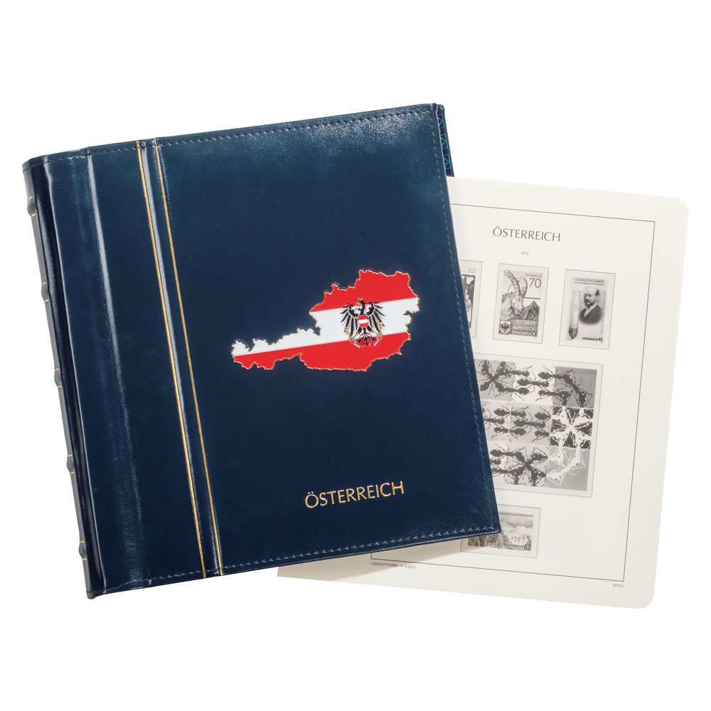 Österreich 1850-1938 mit Taschen inkl. Classic-Drehstabinder Östereich - LEUCHTTURM - blau