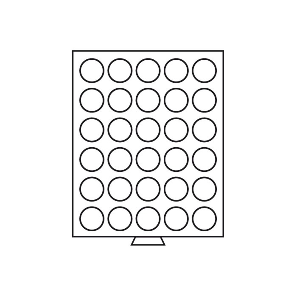 Münzbox mit 30 runde Fächer 
