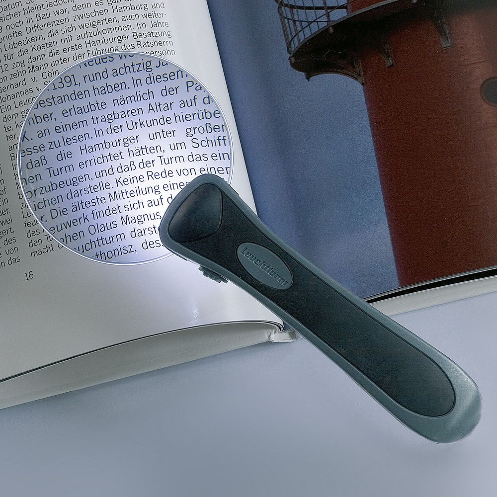 Frameless LED Lighted Magnifier, 2.5x