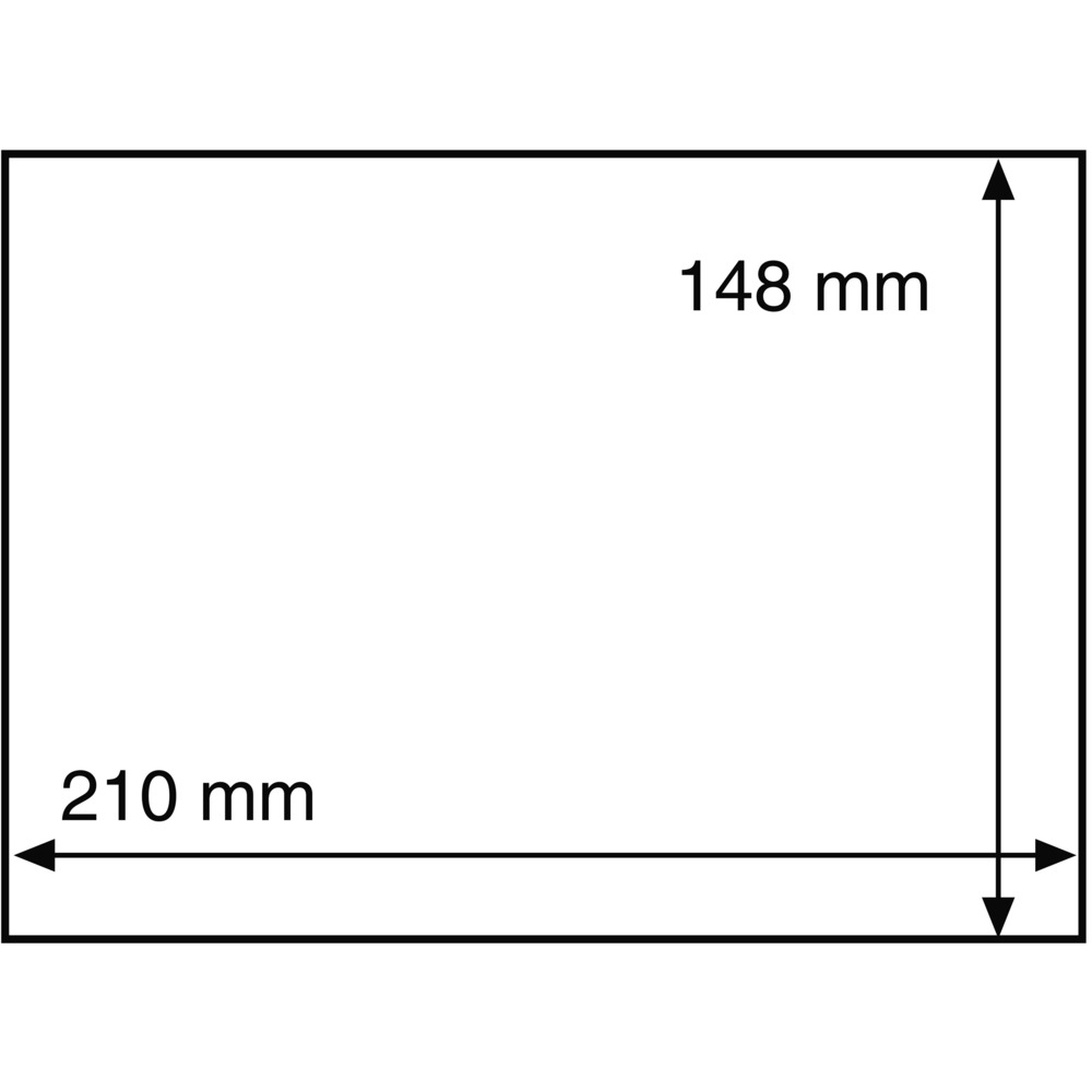 Schutzhüllen 210 x 148 mm für A5-Karten, Banknoten und ETB - 50er-Pack