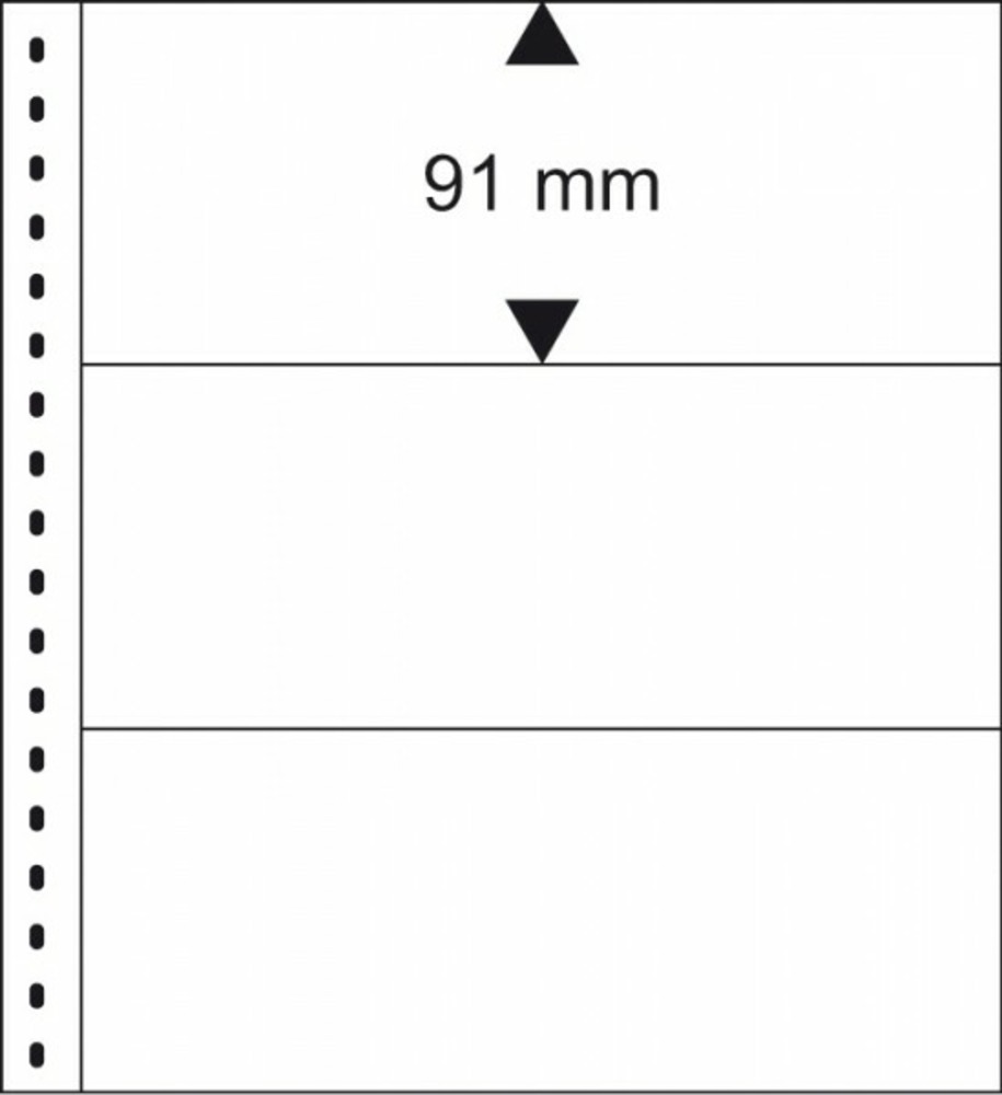 Einsteckblätter OMNIA 11 (3 Taschen) - weiß