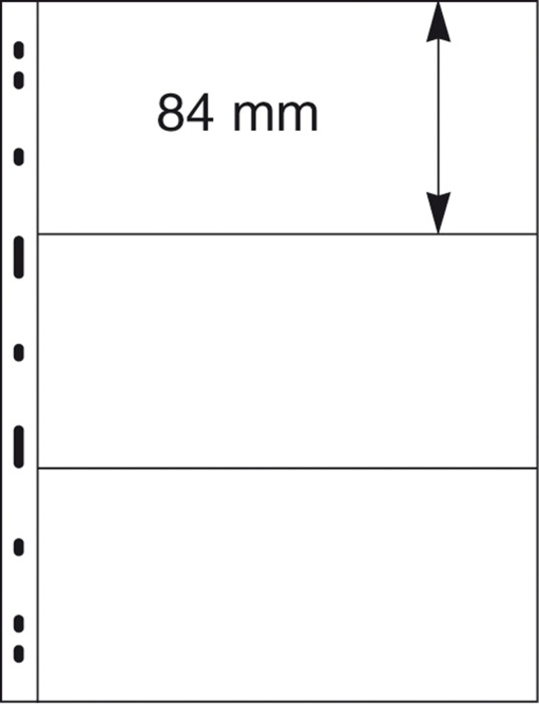 UNIPLATE Blatt 3 Streifen - schwarz