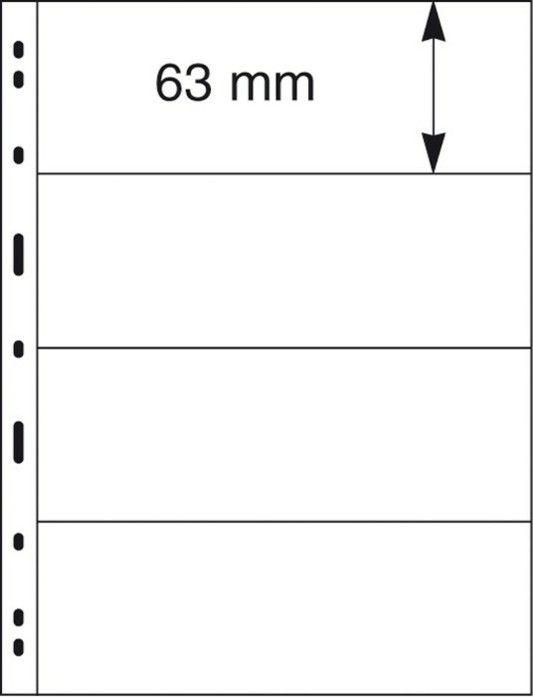 UNIPLATE Blatt 4 Streifen - schwarz