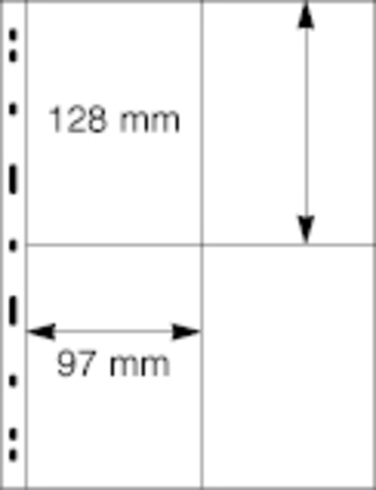 UNIPLATE Blatt 4 Taschen - schwarz