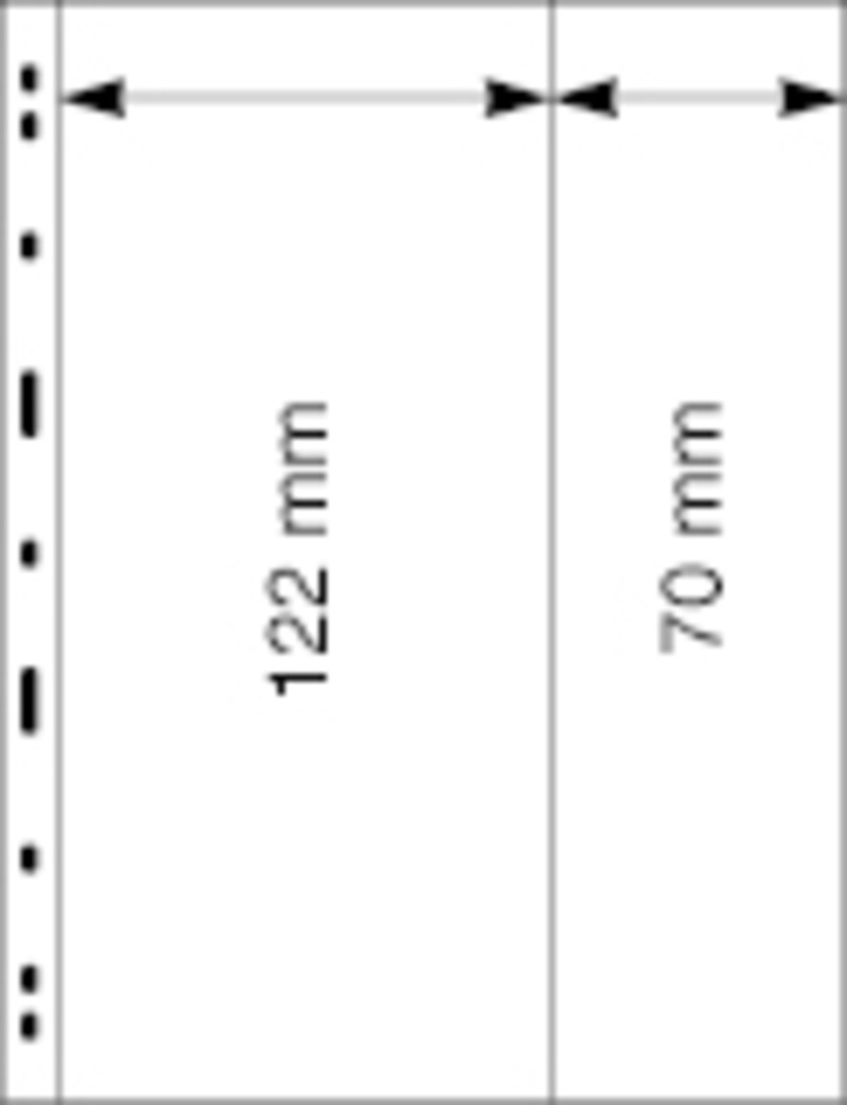 UNIPLATE sheets 2 strips vertically - transparent