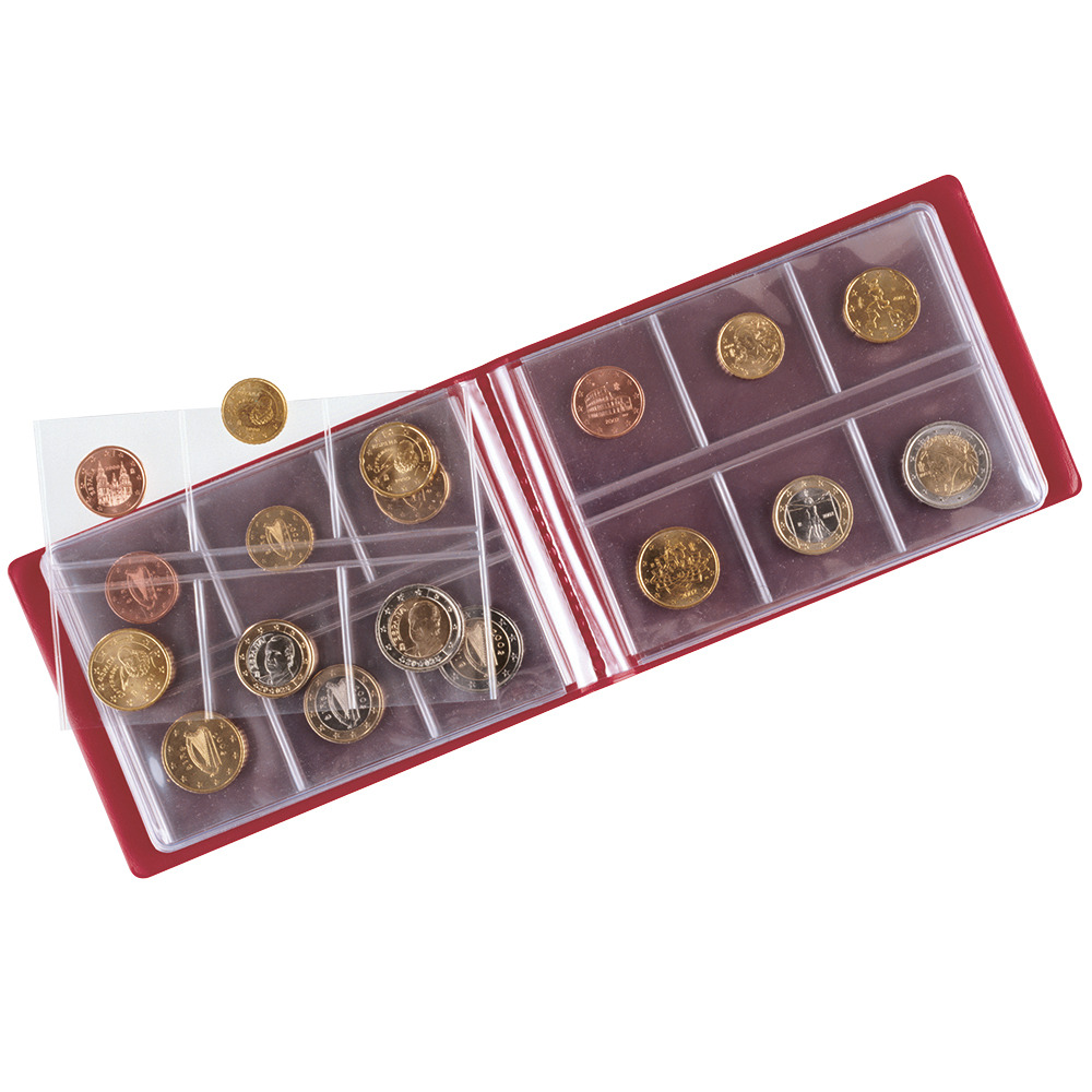 Taschen-Münzenalbum für 48 Münzen bis 36 mm - gelb