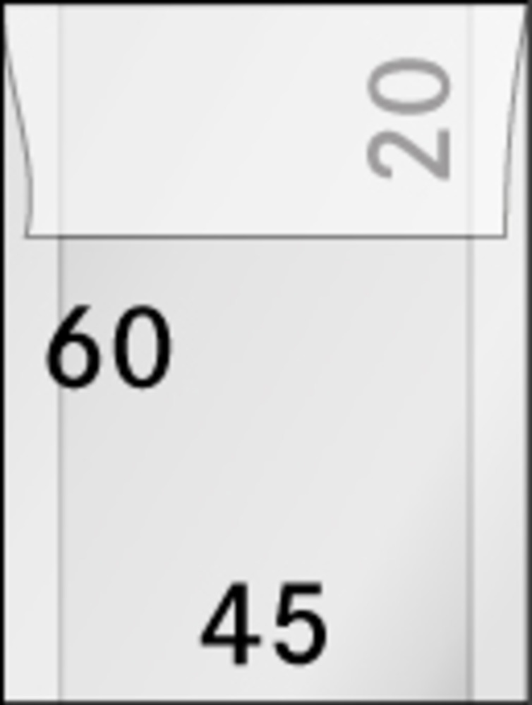 Pergamin-Tüten, 45 x 60 + 20 mm, 500er-Packung 