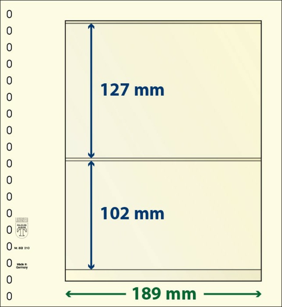 T-BLANKO Blätter 802 210 (2 Tasche)