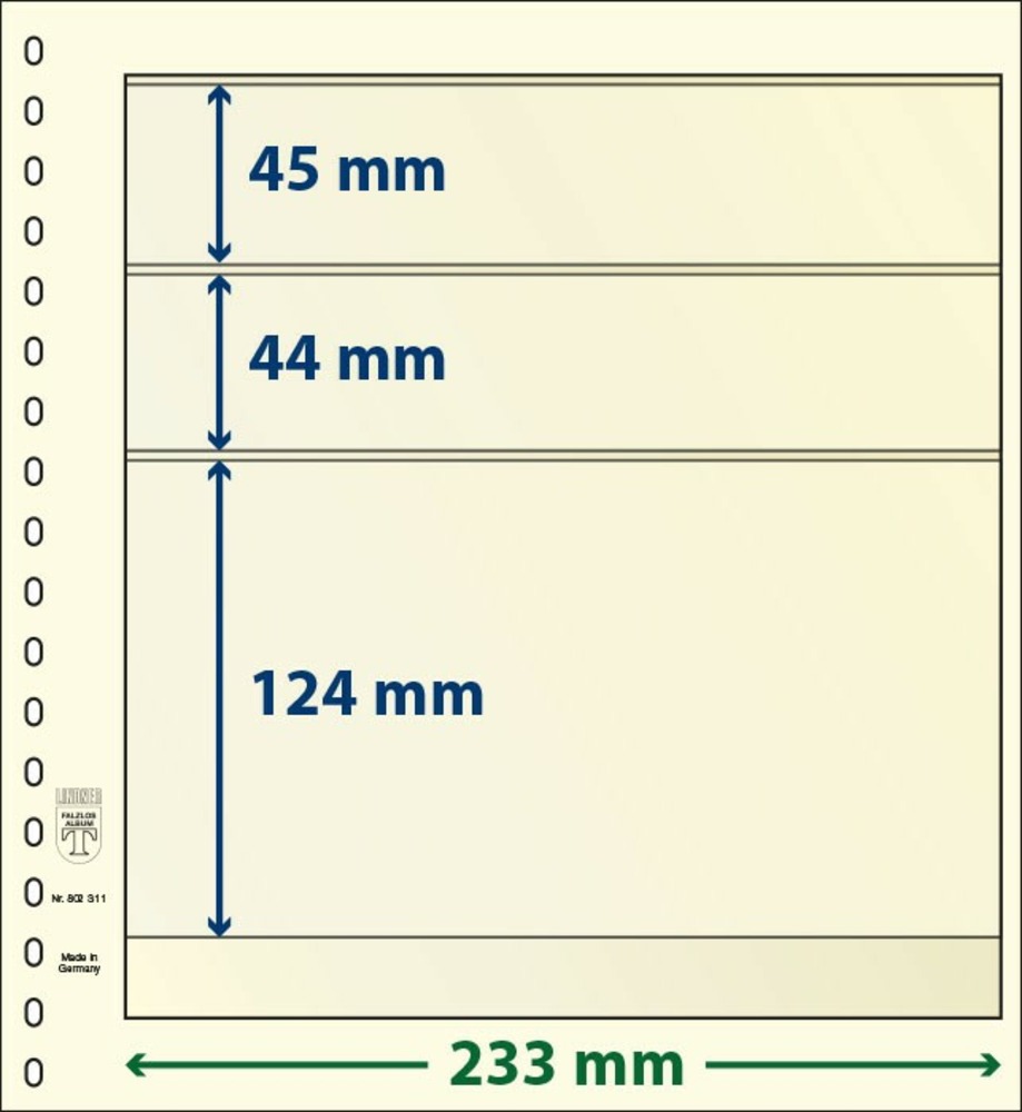 T-BLANKO Blätter 802 311 (3 Tasche)