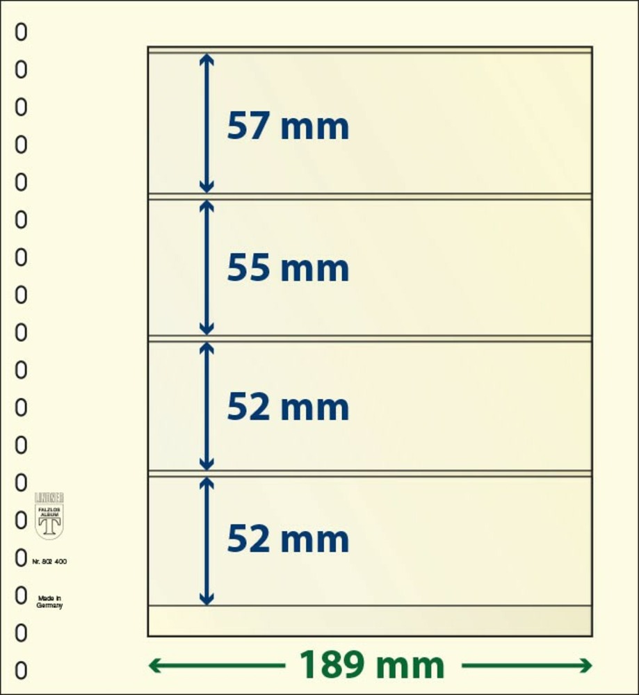 T-BLANKO Blätter 802 400 (4 Tasche)