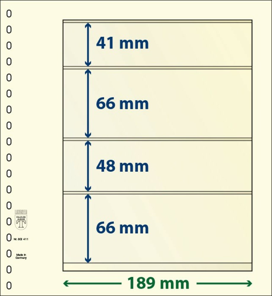 T-BLANKO Blätter 802 411 (4 Tasche)