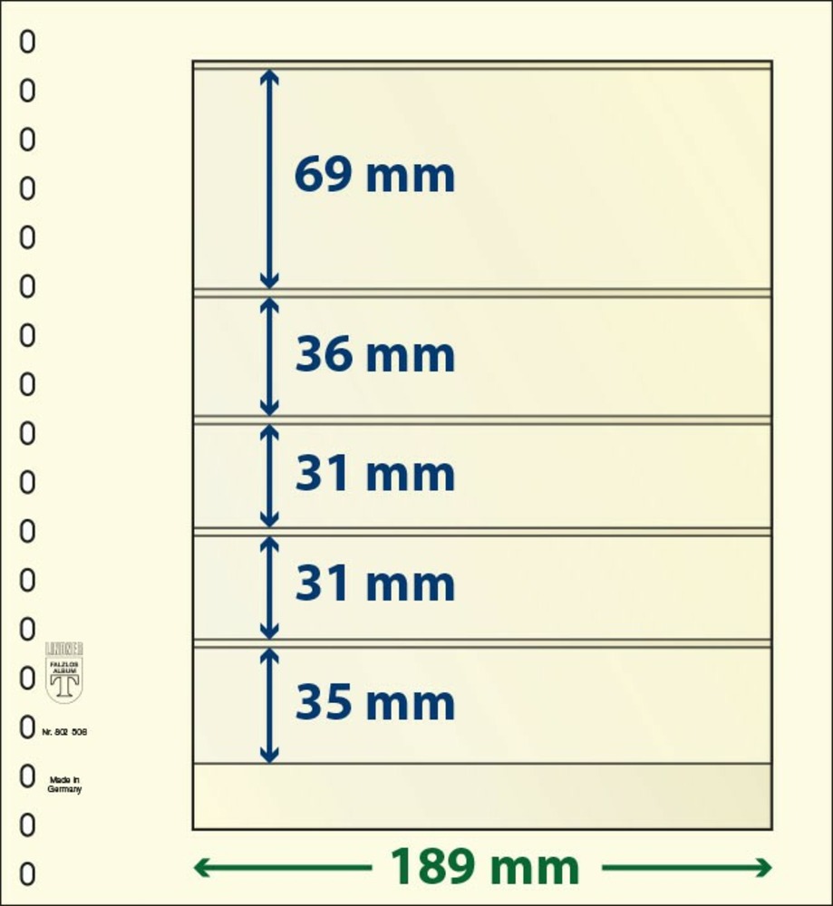 T-BLANKO Blätter 802 506 (5 Taschen)