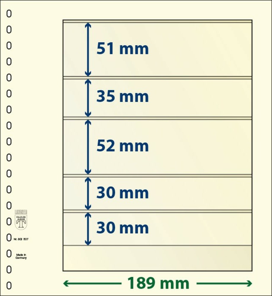 T-BLANKO Blätter 802 507 (5 Taschen)