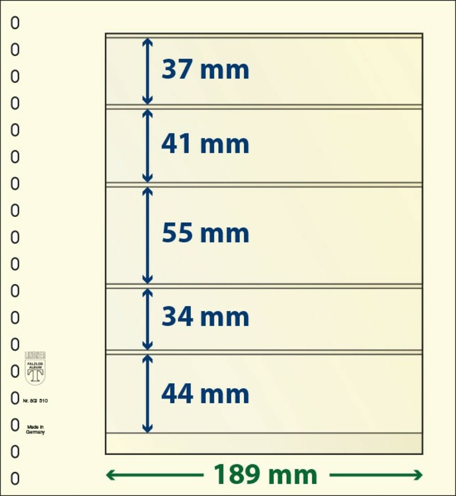 T-BLANKO Blätter 802 510 (5 Taschen)