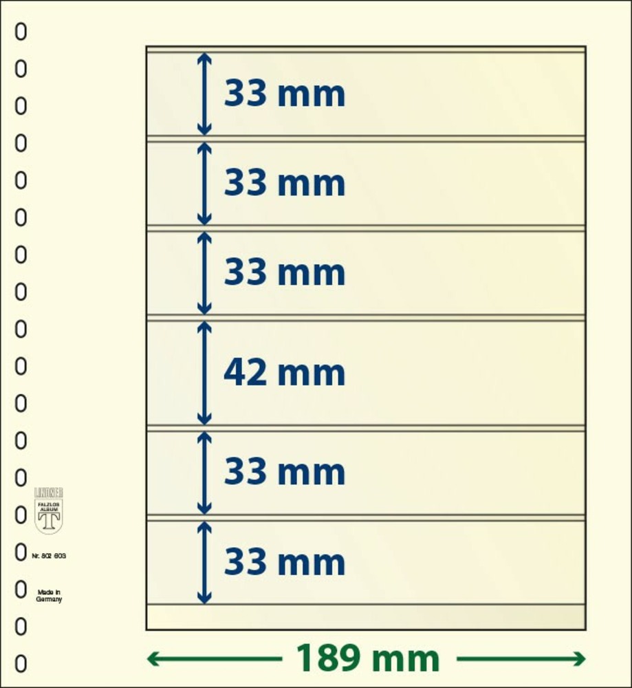 T-BLANKO Blätter 802 603 (6 Taschen)