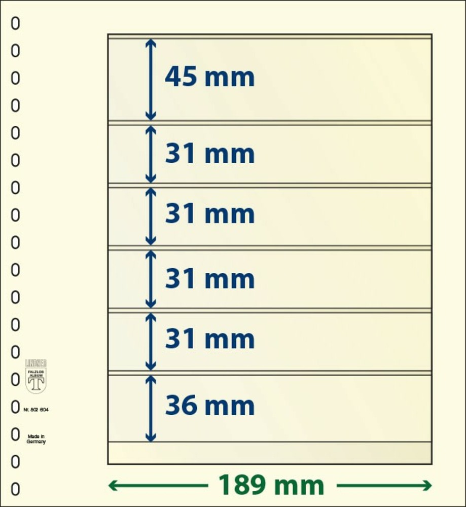 T-BLANKO Blätter 802 604 (6 Taschen)