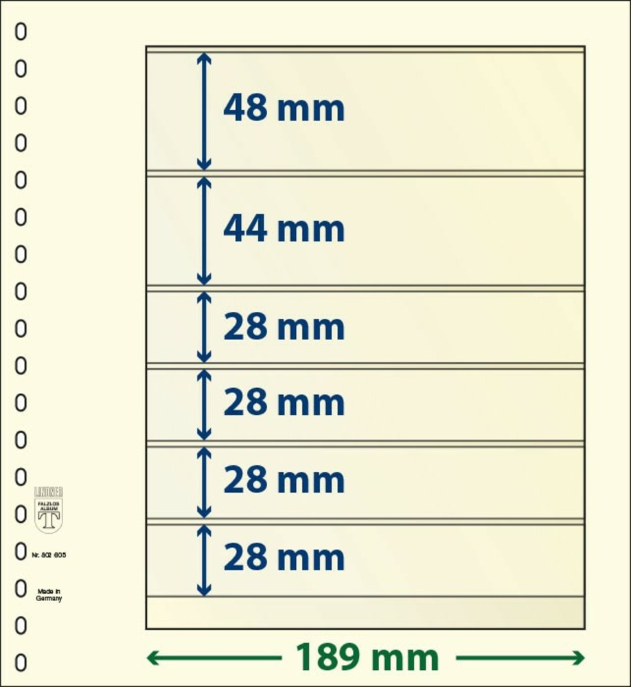 T-BLANKO Blätter 802 605 (6 Taschen)