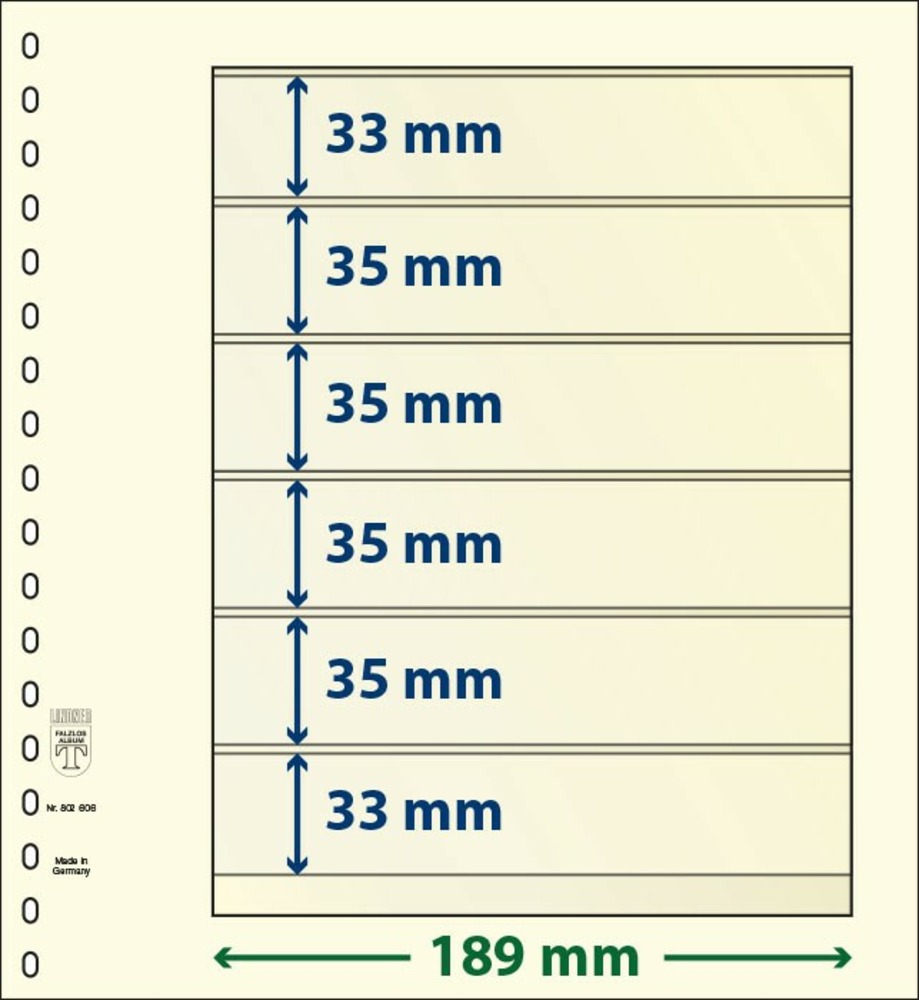 T-BLANKO Blätter 802 606 (6 Taschen)