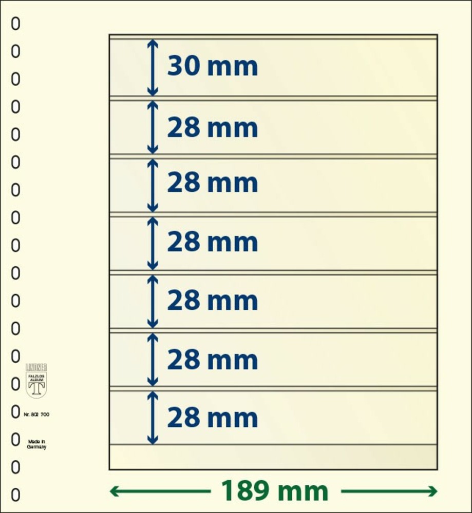 T-BLANKO Blätter 802 700 (7 Taschen)