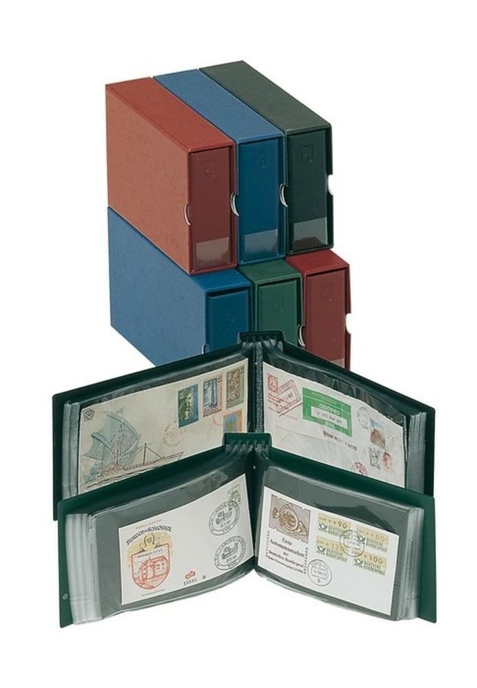 FDC-Album für 100 FDC - rot