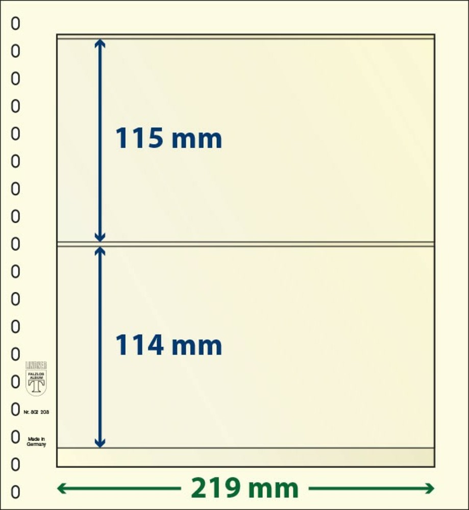 dT-BLANKO Blätter 802 208 (2 Tasche)