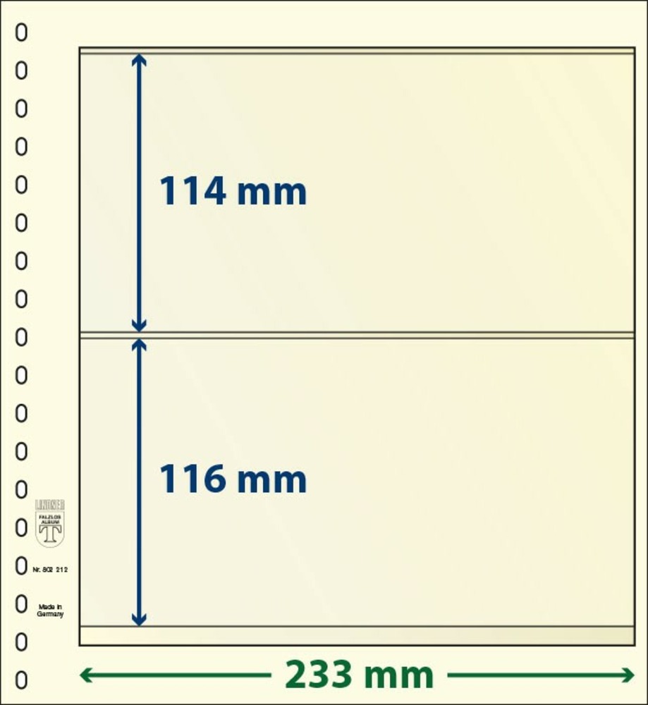 dT-BLANKO Blätter 802 212 (2 Tasche)