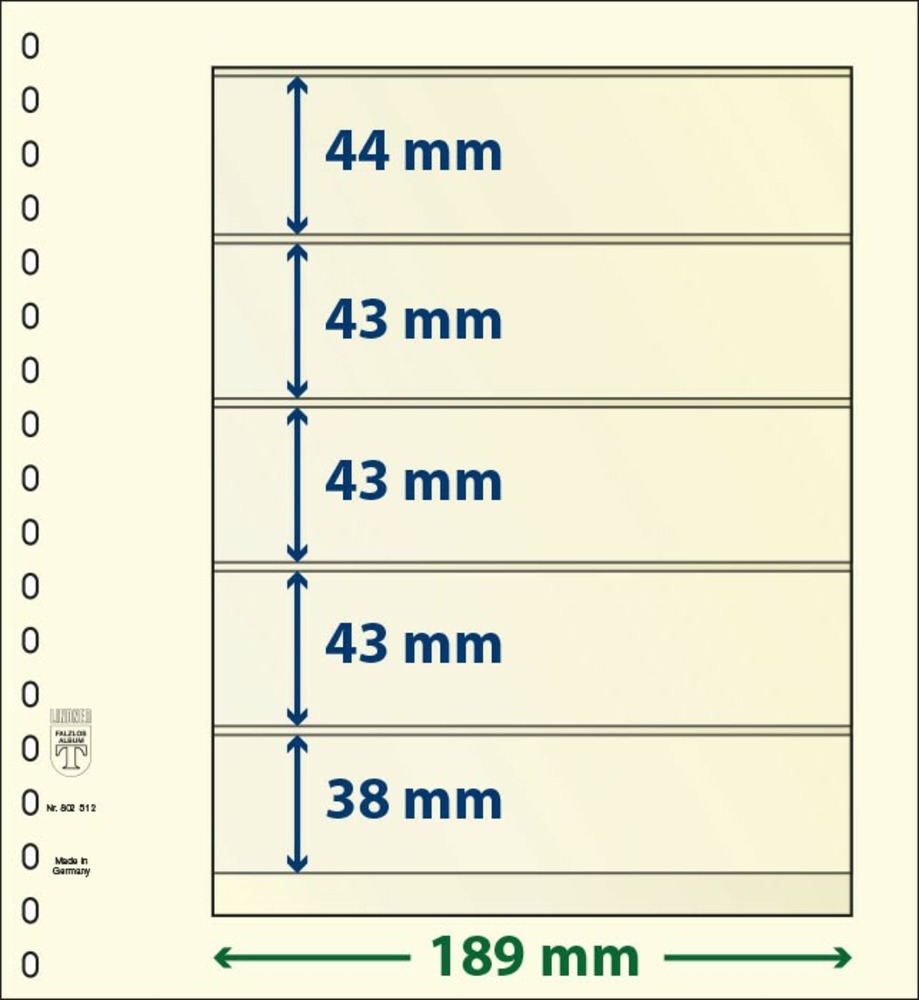 dT-BLANKO Blätter 802 512 (5 Tasche)